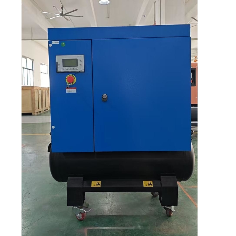 Compressor de ar de parafuso de ímã permanente monofásico 220v/380v com controlador inteligente JD-10AT para operação fácil