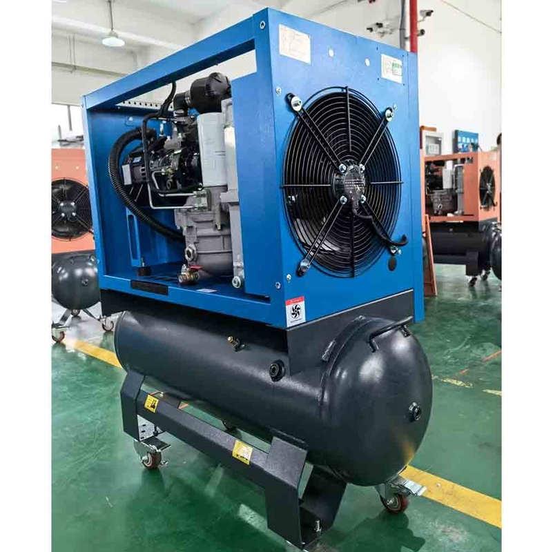 Mini Compressor Industrial Pequeno 2.2kw 3.7kw 4.5kw 5.5kw 7.5kw 9kw Compressor de Ar de Parafuso de Fase Única com tanque