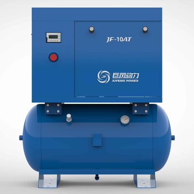 Jufeng 10HP 7.5kW Compressor de ar de parafuso de ímã permanente monofásico